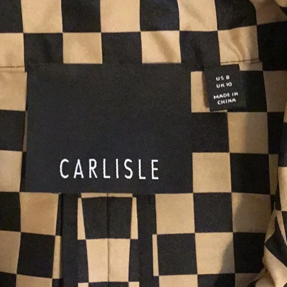 Carlisle Checkered Trench Coat - Picture 3 of 3
